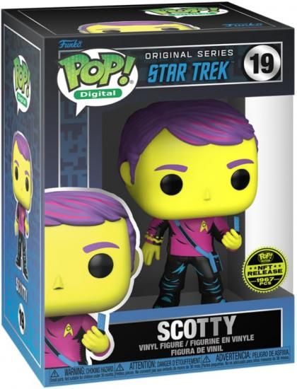 乐天商城 - Funko Pop デジタル：Star Trek スタートレック スコッティ レジェンダリー ブラックライト フィジカル リデンプション
