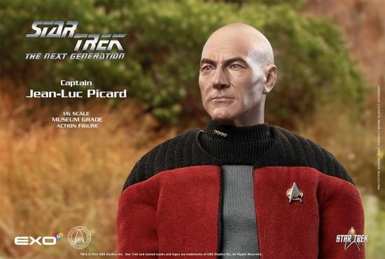 新Star Trek スタートレック ジャン＝リュック・ピカード艦長 キャプテンジャケットバージョン 1/6 ハイパーリアルアクションフィギュア