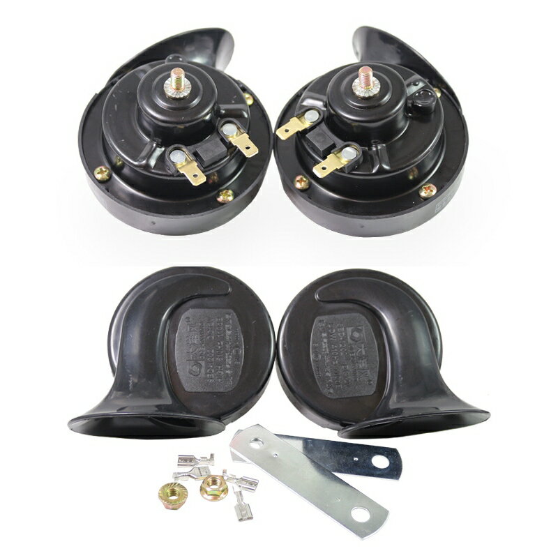 �ۡ��� �� 12V ���饯����� �Żҥۡ��� ���� ���� �㲻 �ⲻ ���å� ���� ���������꡼ �֥�å� �衼���ԥ��� ����̵�� MI-HORN02-12V-BK