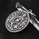シルバー925ペンダントトップ シルバーアクセサリー ペンダントトップ エスニック アジアン雑貨 チャーム コイン キリスト教
