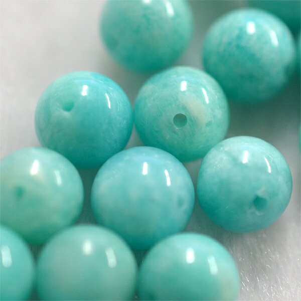 【メール便対応】アマゾナイト8ミリ1粒売り ハンドメイド アマゾナイト ホープストーン 希望 天然石 パワーストーン　ブラジル