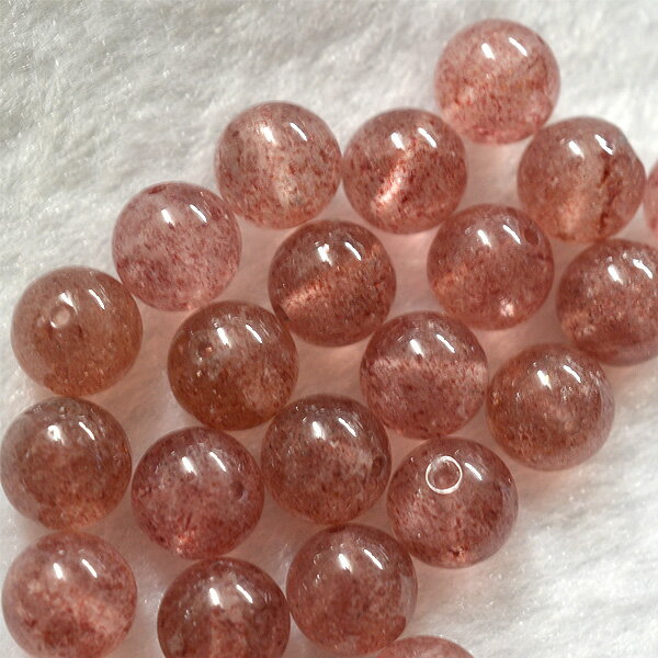 【メール便対応】ストロベリークォーツ(ピンクエピドート)8ミリ(3A) 1粒売り ばら売り パワーストーン 天然石 ハンドメイド 恋愛 美容