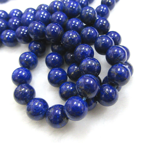 【メール便対応】ラピスラズリ6ミリ1粒売り ラピス 玉 幸運 ハンドメイド 天然石 パワーストーン 邪気払い