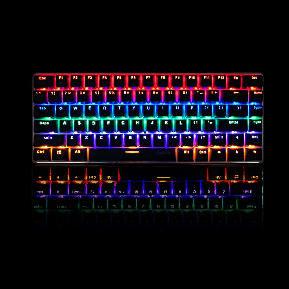 【送料無料!!】ゲーミングキーボードメカニカルキーボード有線82キーメカニカル式バックライトUSBケーブル取り外し可能青軸