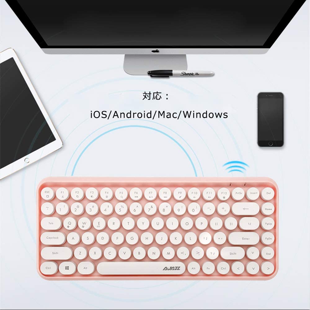 Bluetoothキーボード タブレット用キーボード ワイヤレスキーボード 最大68 Offクーポン 有線マウス かわいいキーボード タイプライター レトロ 軽量 おしゃれ ブルートゥースキーボード 便利 コンパクトキーボード