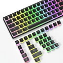ゲーミングキーキャップ PBTメカニカルキーボード交換用 二色成型 フル108キーセット フルキー対応 プディングキーキャップ 半透明 OEM プロファイル C...