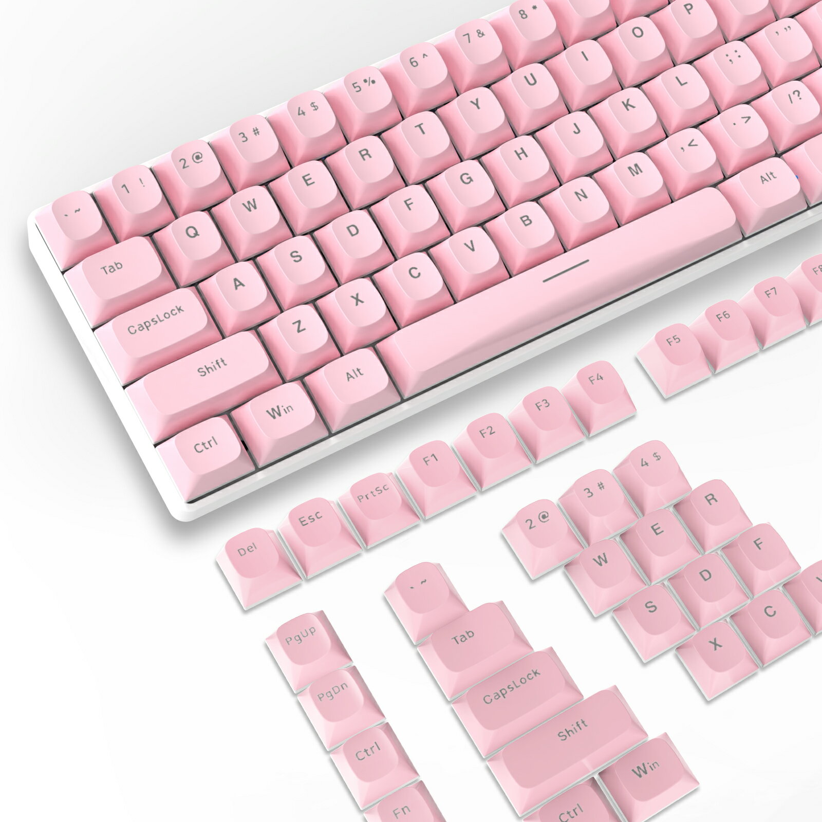 【10％OFF】ゲーミングキーキャップ 117キーPBT セットダブルショットOEM プロファイルMX構造 Cherry /Gateron/Kailh…