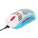 ZIYOU LANG M8ゲーミングマウス ハニカムデザイン 69g超軽量 RGB 有線マウス 6段階DPI調整 USB接続口 プログラム可能 7ボタン エルゴ...
