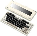 ATTACK SHARK×FREEWOLF X75 ゲーミングキーボード アルミニウム合金6063CNC 75% 81キー晶灵軸リニアホットスワップ対応3モード2.4G/bluetooth/有線GASKET構造VIA プログラムPBTキーキャップRGB急速充電大容量バッテリー【技術基準適合証明219-249332】(チーズ・ホワイト)(2)