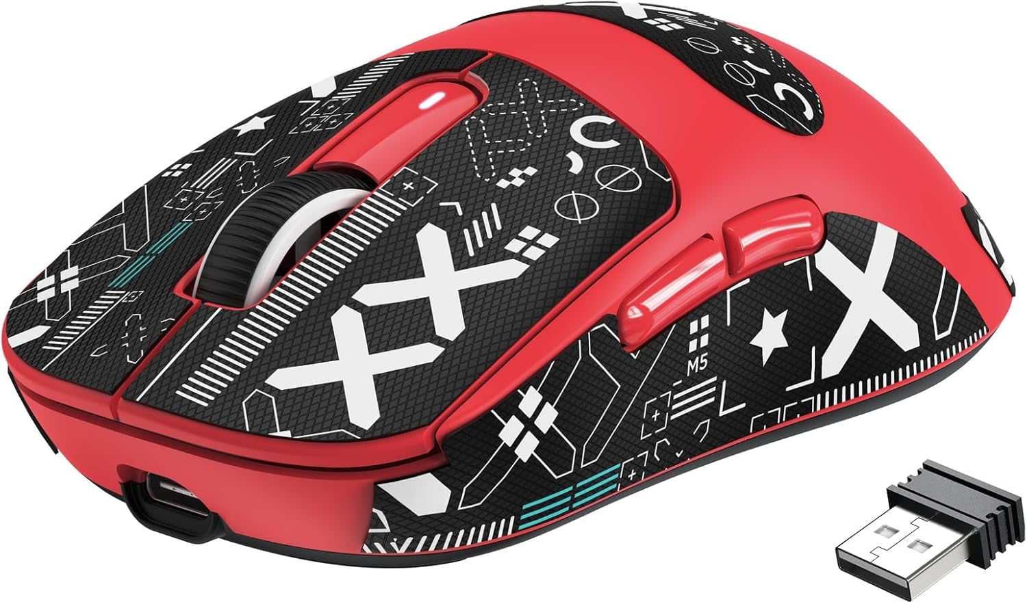 【送料無料】ATTACK SHARK X3 ゲーミングマウス 超軽量49g ワイヤレス2.4 G/Bluetooth/有線Type-C 滑り止めシール付き PAW3395センサー 最高クラス精度26000DPI持ち DIY 持ち運びに便利 TTCエンコーダー kaihuaスイッチ マウス PC/Mac対応 E-sports & FPS用