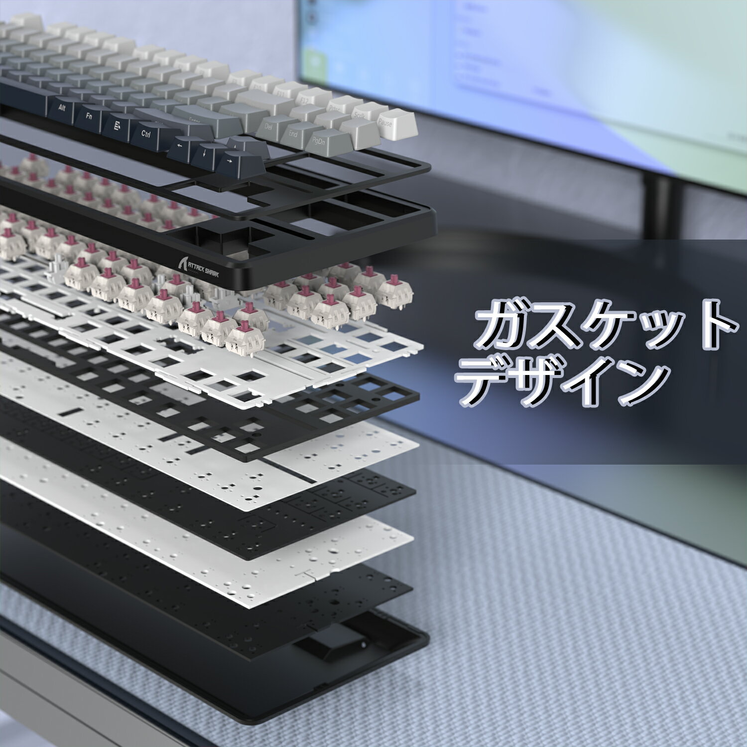 SteelSeries 67500 ゲーミングマウスパッド QCKヘビー [900×400mm] 67500