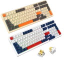 【送料無料】ATTACK SHARK K98 メカニカルキーボード ワイヤレスBluetooth/無線2.4G/有線Type-C ホットスワップ - 3ピン/5ピン対応 イエロー軸 100キー 3種PBT混色のキーキャップ カスタム アンチゴーストキー 3000mAhバッテリー 超急速充電データケーブル RGBバックライト(2)