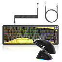 【セール特価】ATTACK SHARK ゲーミングセット(X65PRO HE磁軸キーボード+X11マウス)|最軽量63g&20Mクリック耐久|充電ドックで簡単充...