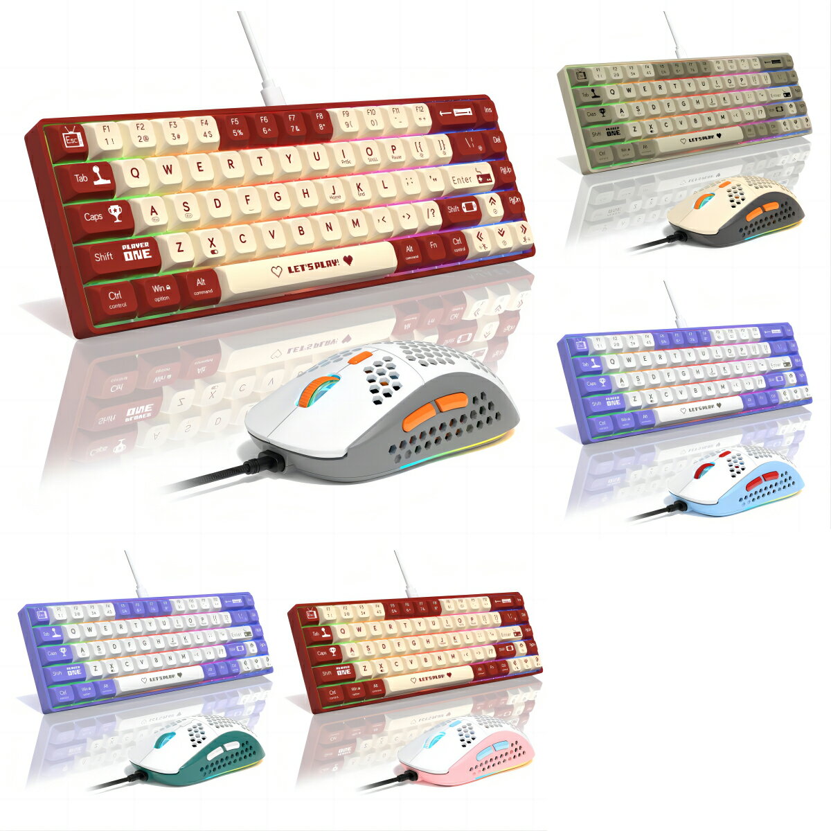 AJAZZ AK680 ᥫ˥륲ߥ󥰥ܡ 60%ѥ ͭ³ ۥåȥå ּ 68 顼֥å 19...