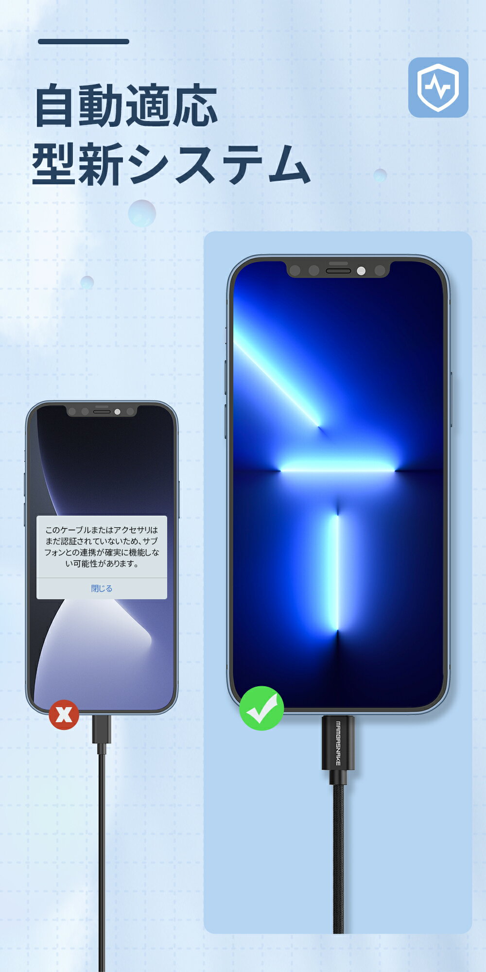 【送料無料】【2個セット】 Type Cケーブ...の紹介画像3