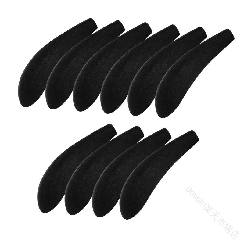 衣服型崩れ防止 滑り止め付き 10枚入り 収納便利なハンガー用パッドセット 衣類保護 洗濯物整理に最適 ..