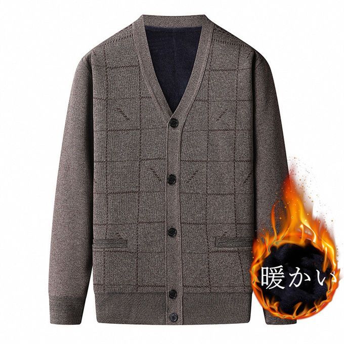 暖かい あったか Vネック カジュアル 前開き...の紹介画像3