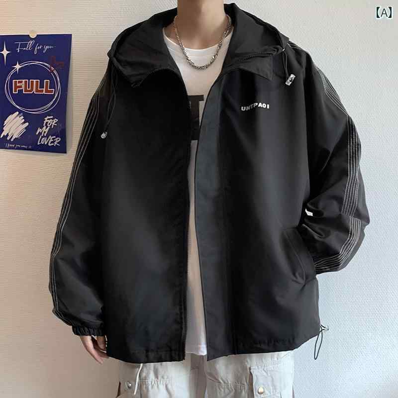ジャケット 大人 シ スポーツ フード付き トップス オーバー 製 秋 メンズ アウトドア ジャケット 服 サイズ フード付き 機能性