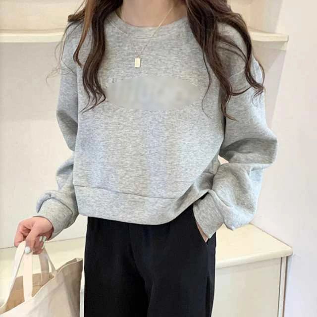 WORLD TEACHのレディース スウェットシャツ プルオーバー ミニパーカー かわいい トップ トレーナー 冬 トップ tシャツ 長袖 ショート丈 春秋｜アングル3