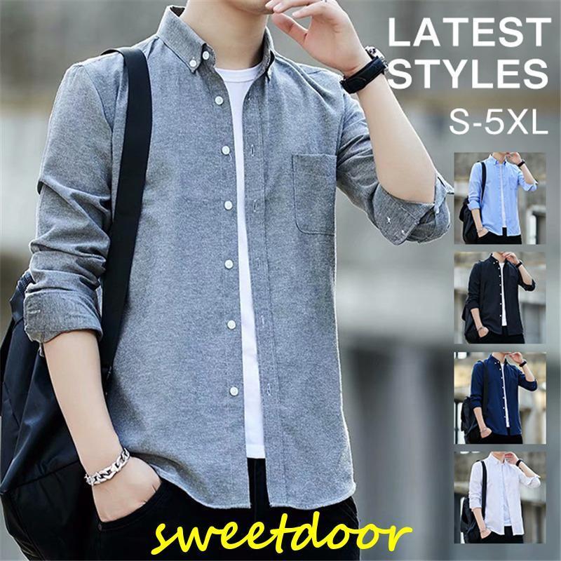 カジュアル シャツ 長袖 羽織り ワイシャツ シャツコート アウター シャツ メンズ 開襟シャツ ビジネス ボタンダウンシャツ