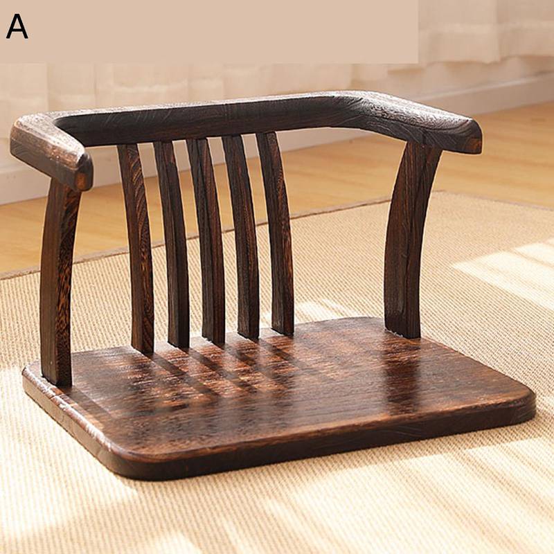 木製 あぐら座椅子 出窓 和室の椅子 脚なし お座敷 木製座椅子 背もたれ 木座いす 和座椅子 チェア コ..