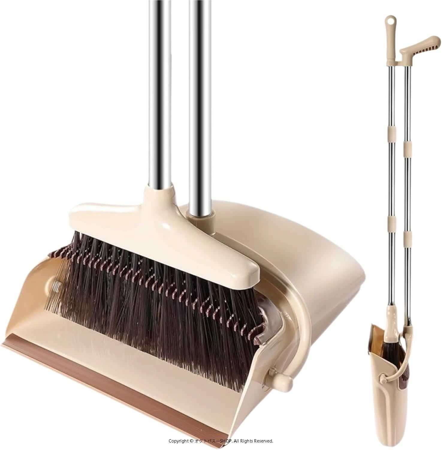 　　　 -------商品詳細------- 【防風ほうきちりとり】 掃除の過程で、それは効果的に風の干渉に抵抗することができるので、ほこりやゴミがちりとりに安定して滞在する。柔らかいゴムのストリップの包む設計はハイライトで、ほうきが塵をちりとりに掃除するとき、柔らかいゴムのストリップは地面に密接に合うことができ、よいシーリング効果を形作り、実際に塵のクリーニングを漏らさないために、第 2 塵およびクリーニングの行き止まりを避けるため。滑らかなタイルの床でも、複雑なテクスチャーの木製の床でも、ほこりが正確に収集されることを確認することができ、清掃作業がより手間がかからず、より快適に掃除することができます。 【長さ調節可能、死角なし】 掃除のニーズに合わせて、ほうきの長さを自由に調節できます。天井の角やワードローブの上など、高い場所のほこりを掃除するときは、ほうきの長さを伸ばすだけで、はしごを使わずに簡単に届きます。低い家具の下や狭い隙間を掃除するときは、ほうきの長さを短くすることで、より柔軟で便利な操作が可能です。広々としたリビングルームでも、大きなアパートの隅でも、行き止まりなく全方向から掃除できます。 【家庭掃除に最適な、効率的で耐久性のある選択肢】 本製品はPP素材で作られており、強度、靭性、耐摩擦性、耐衝突性に優れています。環境に優しく、無臭です。高齢者、お子様、ペットにも安心してご使用いただけます。ステンレス製の延長ロッドは、必要に応じて長さを調整したり短くしたりすることができ、耐腐食性と防錆性を備えています。耐久性に優れ、掃除を効率的かつ簡単に行うことができます。 【ノコギリ歯で抜け毛を除去、箒が生まれ変わる】 ペットを飼っているご家庭にとって、ペットの抜け毛の掃除は大きな問題です。このちりとりは、櫛のような鋸歯状のデザインを採用しており、抜け毛処理に特化した「秘密兵器」です。ペットの毛やその他のゴミでほうきがいっぱいになったら、櫛のような鋸歯状の歯で軽くこするだけで、毛やゴミがすぐに取り除かれ、ほうきはすぐに清潔で整った状態になります。もう毛を引っ張る手間はなくなり、掃除がもっとスムーズになります。 【収納便利、場所を取らない】 省スペース設計。ほうきと灰受けは独自の構造で、使用後は簡単に折りたたむことができます。狭い隅やキャビネットの隙間など、家のスペースをあまり取らずに置くことができます。少人数の家族やスペースが限られた場所にとって、これは間違いなく大きなメリットであり、家の収納をより整理整頓できます。説明 ほうきとちりとりセット - 仕様 タイプ： 掃除用具 ちりとり アップライト/折りたたみ式 素材： ハンドル：PP 延長ポール：ステンレス鋼 延長リップ：ゴム ちりとり：PP ほうきの毛： ペット ?帚とダストパンのセット 重荷重用 髪、ほこり、その他のごみを簡単かつ迅速に取り除くためのしっかりとした内蔵ちりとりの歯 ホコリ 掃除を簡単にし、環境を快適にする