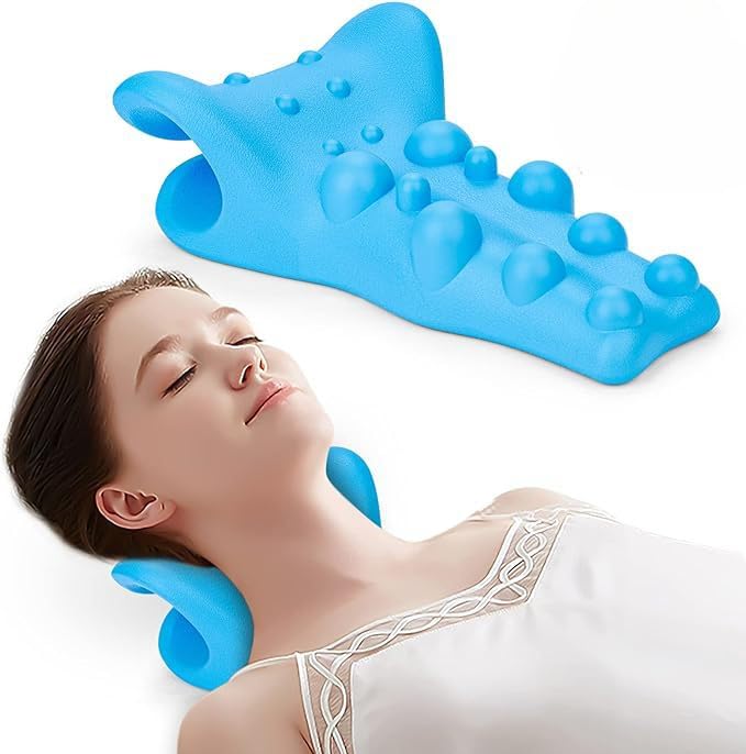 上背部・首・肩のストレッチ 肩こり解消 上背部・首のストレス解消 (ブラック) 背中マッサージ 指圧マッサージデザイン 1日10分 ネックピロー マルチリラクゼーション 多機能首枕 男女兼用 [並行輸入品]