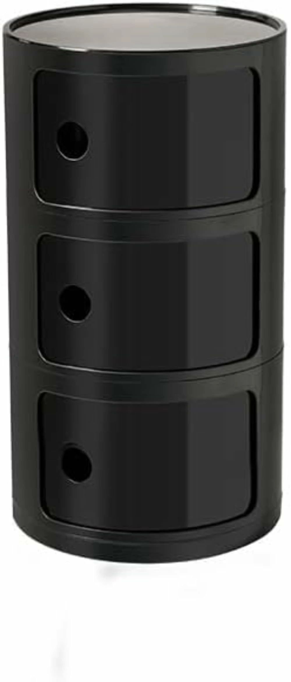 サイドテーブル プラスチック収納 コンポニビリ 多層収納バケット 丸型収納キャビネット 収納ケース 多..