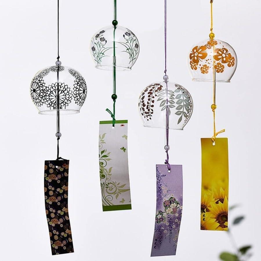 4個/6個/10個セット インテリア おしゃれ 風鈴 飾り物 手作り風鈴 涼を楽しむ夏の風物詩 ガラス風鈴 贈り物 ギフト おみやげ