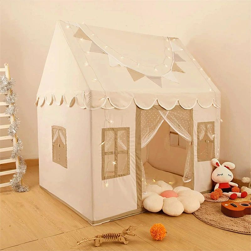 送料無料 子供テント 睡眠テント ベージュ ピンク 秘密基地 室内室外 女の子 男の子 おしゃれ テント 子どもテント 組み立て簡単 キッズテント 子供部屋 上品 子供 大きいスペース クリスマス ままごと テントハウス おもちゃ 誕生日プレゼント