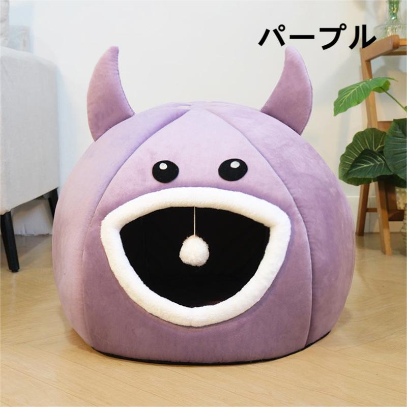 49*49*48cm L 北欧 室内用 ふかふか クッション付き もこもこ ベッド キャット ペ...