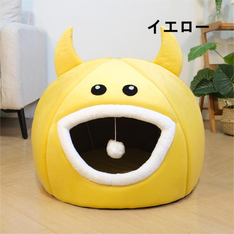 49*49*48cm L 北欧 室内用 ふかふか クッション付き もこもこ ベッド キャット ペ...