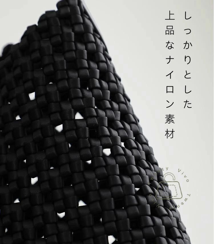 トートバッグ 編み バケツ型 バッグ レディース 編み込み バッグ 大きめ/小さめ メ...