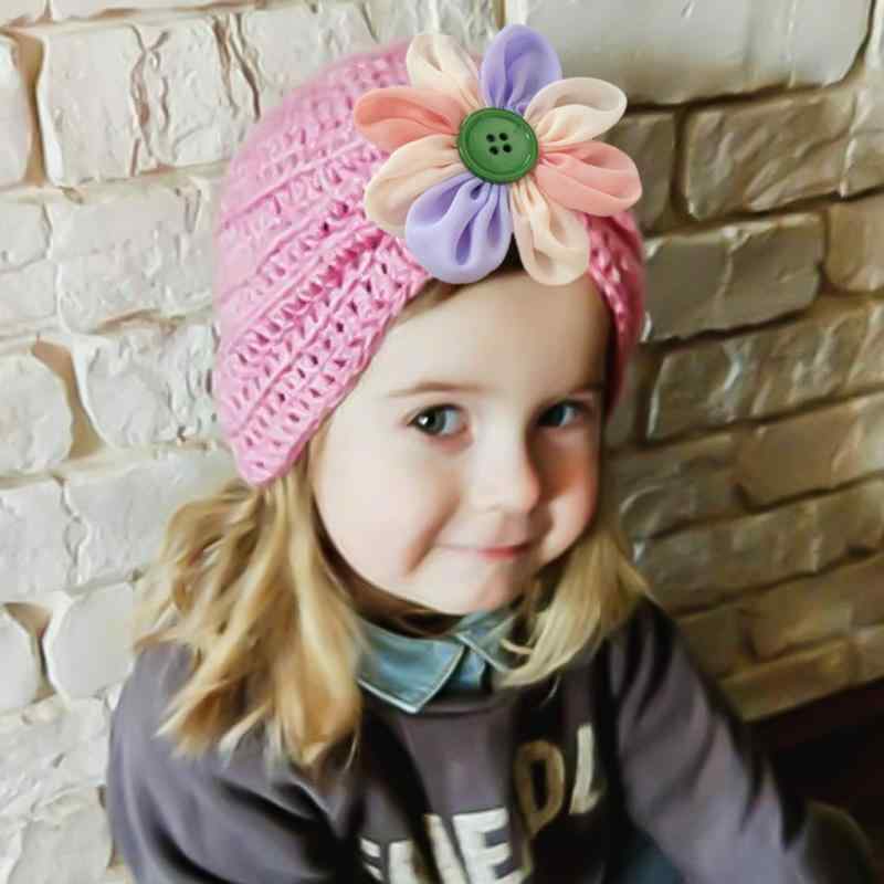 ベビー帽子 男の子 女の子 花柄 ニット 暖かい 通気 防風 日よけ 冬 かわいい 赤ちゃん用 普段使い ミ..