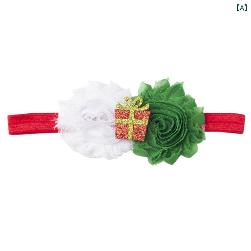 ヘアバンド 男の子 女の子 ベビー キッズ クリスマス トナカイ かわいい 二つ花 フ...