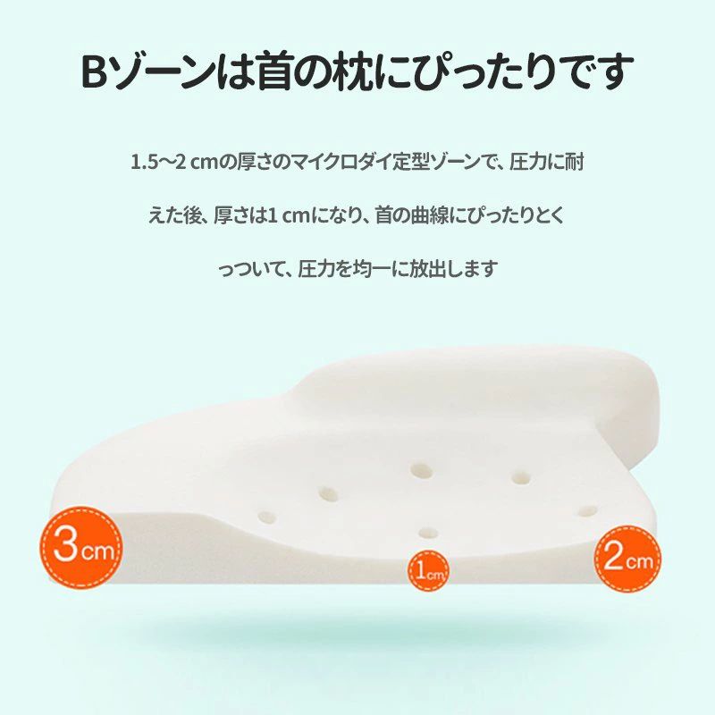 新生児 2歳 一歳 矯正 頭の形 汗とり 頭の形が良くなる 寝姿を 猫背 変形 斜頭 高さ調整 洗える 枕スリーパー 枕矯正 向き癖防止枕 絶壁防止 枕 赤ちゃん ベビー枕 新生児 ベビーまくら [3]