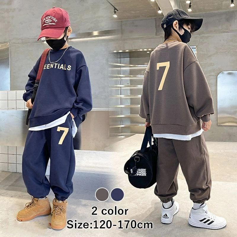 スポーツウェア トレーニングウェア 上下セット 子供春秋服 男の子スウェット 秋 パーカーセット 2025
