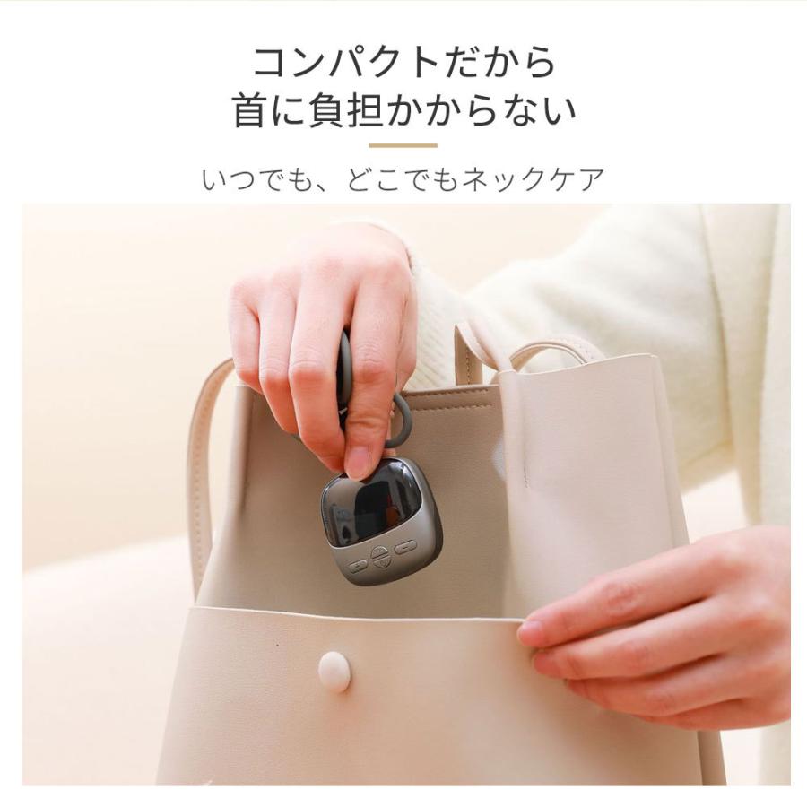 WORLD TEACHの肩こり EMS 軽量 マッサージ器 小型 プレゼント 4種類モード コードレス ネックレス 9段階レベル 温熱｜アングル3
