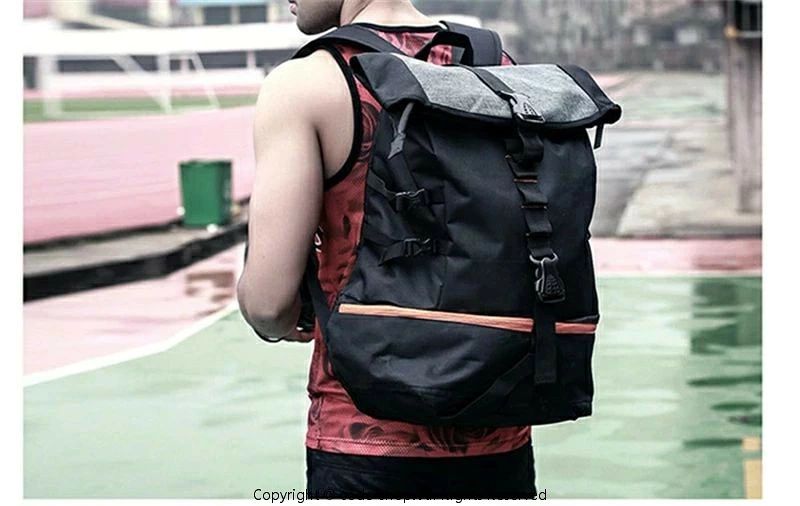 WORLD TEACHの【超大容量　約50L】バスケットリュック　バスケ リュック ボールバッグ　中学生　高校生　部活・通学・合宿　スクールバッグ　通学リュック 遠足リュック お泊り　バックパック　男の子　大容量　非常時用　撥水加工最安値挑戦／｜アングル2