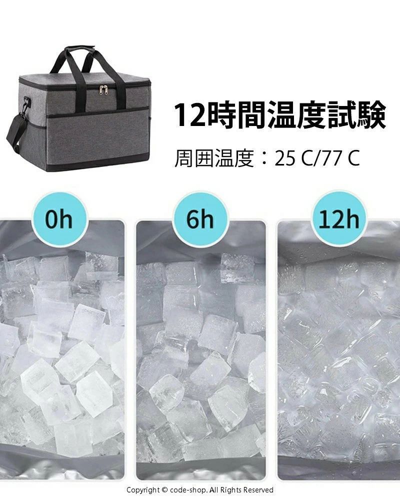 保温バッグ 保冷バッグ 35L クーラーボックス クーラーバッグ おしゃれ 折りたたみ BOX 大きい 軽量 保冷 保温 運動会 テーブル ピクニック キャンプ用品 ロールテーブル BBQ アルミ 用品 釣り ソフトクーラー バーベキュー 大容量 worldteach-10067951 WORLD TEACH サンプル画像3