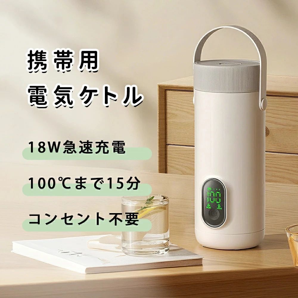電気ケトル 18wUSB急速充電式 ワ 『3in1充電ケーブル』をもらう 『500円OFFクーポン』をもらう 今回は見送ります。