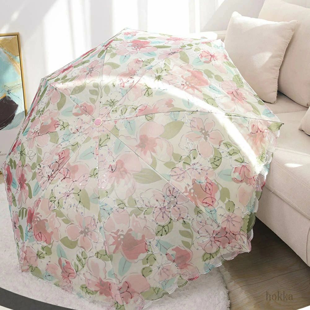 レディース 日よけ 日除け 紫外線遮蔽率 遮光遮熱 花柄 刺繍 レース uvカット率 完全遮光 二重張り 折りたたみ 日傘