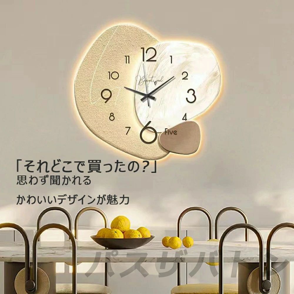 ウォールクロック 時計 掛け時計 壁掛け 壁掛け時計 掛時計 かべ掛け時計 おしゃれ 可愛い 北欧 子供部屋 応接間 ベッドルーム インテリア 人気 音がしない 新築祝い クリスマス【1年保証】