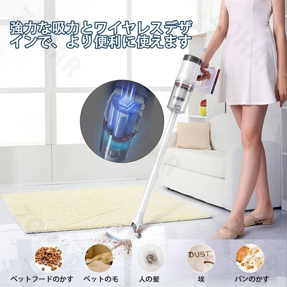 ★1年間保証★掃除機 コードレス 紙パック ハ...の紹介画像3