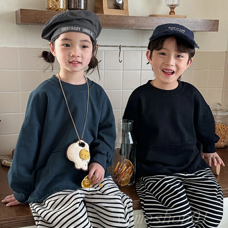 【15%offクーポン配布中! 子供の春の新作のきなれな色の?の服の男女の赤ちゃんの毛の縁のぬれた丸々首の上着