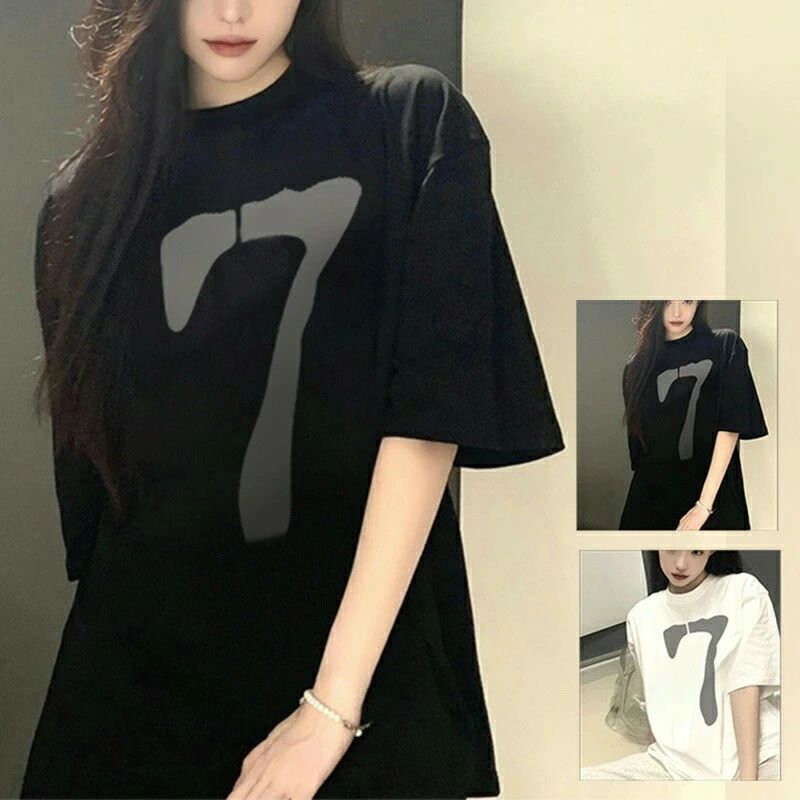 樂天商城 - Tシャツ レディース 半袖 トップス カジュアル ゆったり カットソー 春夏 薄手 プリント ロゴT ワンポイント 普段着 デイリー 着まわし 通勤 通学 学生 送料無料