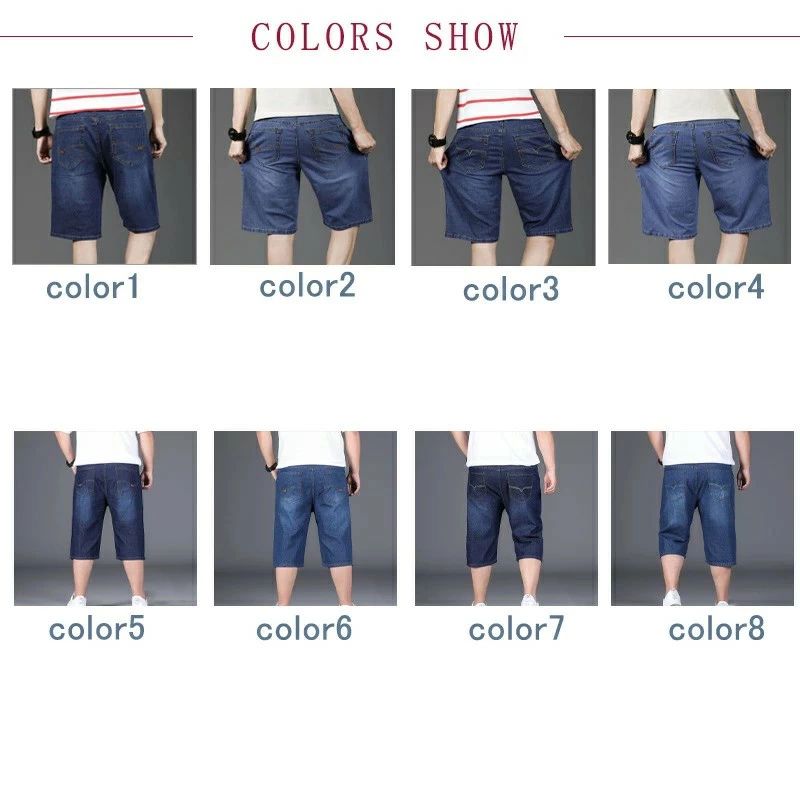 ハーフパンツ ショートパンツ 短パンツ ビーチパンツ デニム 無地 メンズ ストレッチ 薄手 ポケット コットン 五分丈 ストレート ゆったり アウトドア カジュアル 夏 送料無料