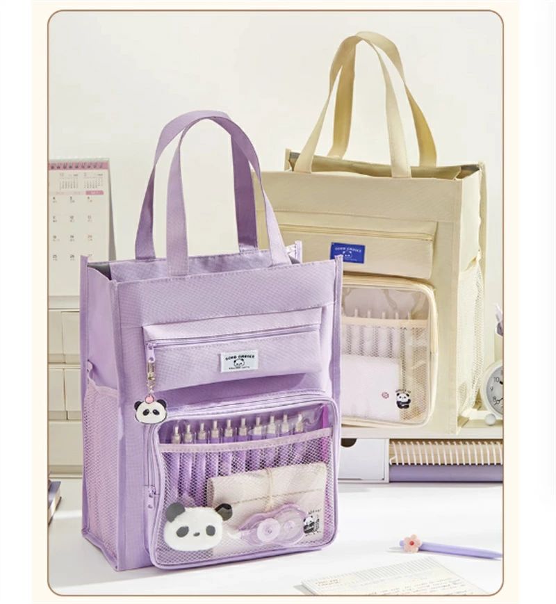 レッスンバッグ 大きめ 撥水 ファスナー 手提げバッグ おけいこバッグ お昼寝布団バッグ トートバッグ ..