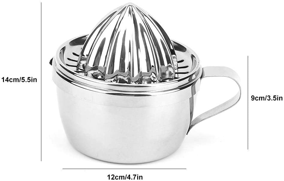 ハンドジューサー&nbsp;手動 ジューサー レモン絞り フルーツ絞り器 果汁絞り器 ハンド ジューサー 果汁 手作り ステンレス鋼 キッチン用品 小型 操作簡