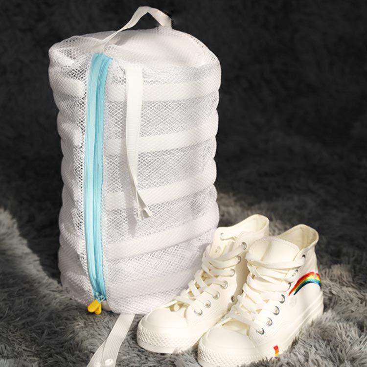 円筒型 靴洗いネット 靴用洗濯袋 上履き 耐久性 スニーカー シューズ洗濯ネット 洗濯袋 上履き用 丈夫 洗濯 靴 靴用洗濯ネット